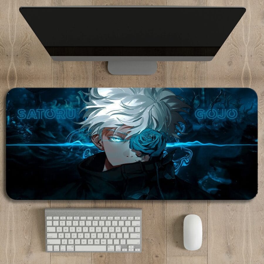 Gojo Satoru Jujutsu Kaisen Desk Mat | Wraphub
