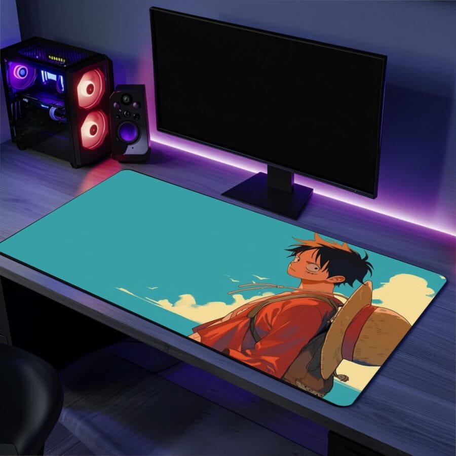 Luffy One Piece Desk Mat Wraphub