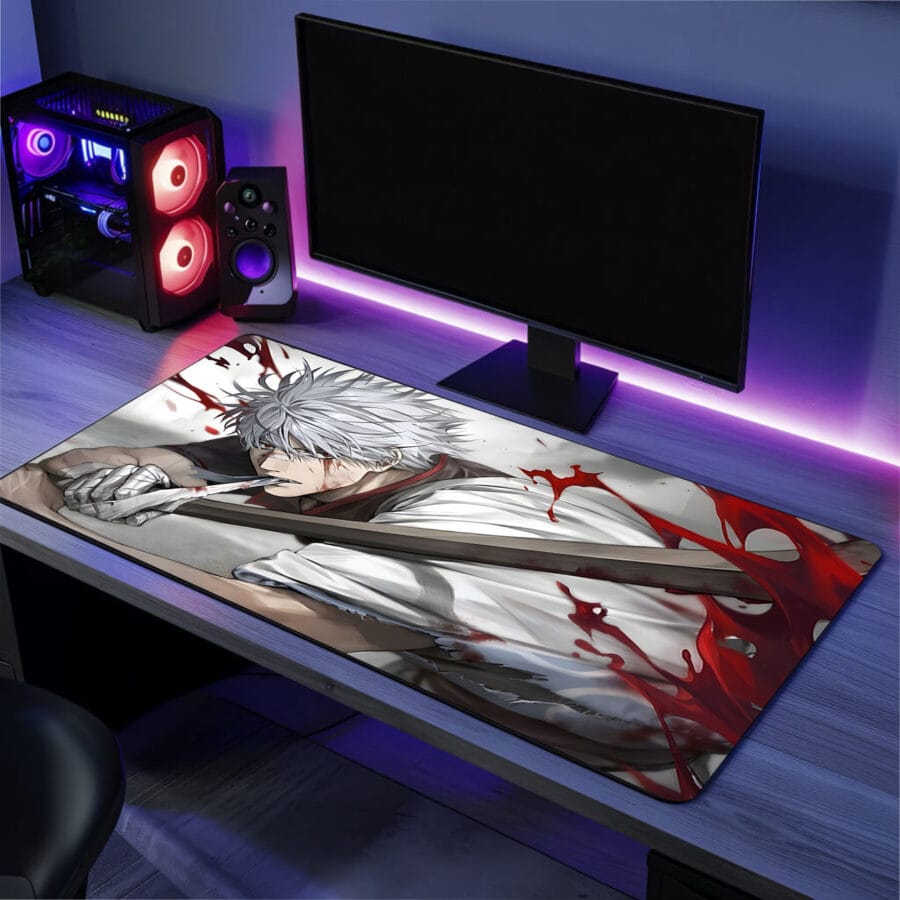 Gintoki Sakata Gintama Desk Mat1