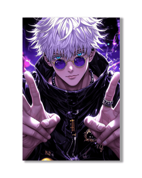 Satoru Gojo Jujutsu Kaisen Metal Poster